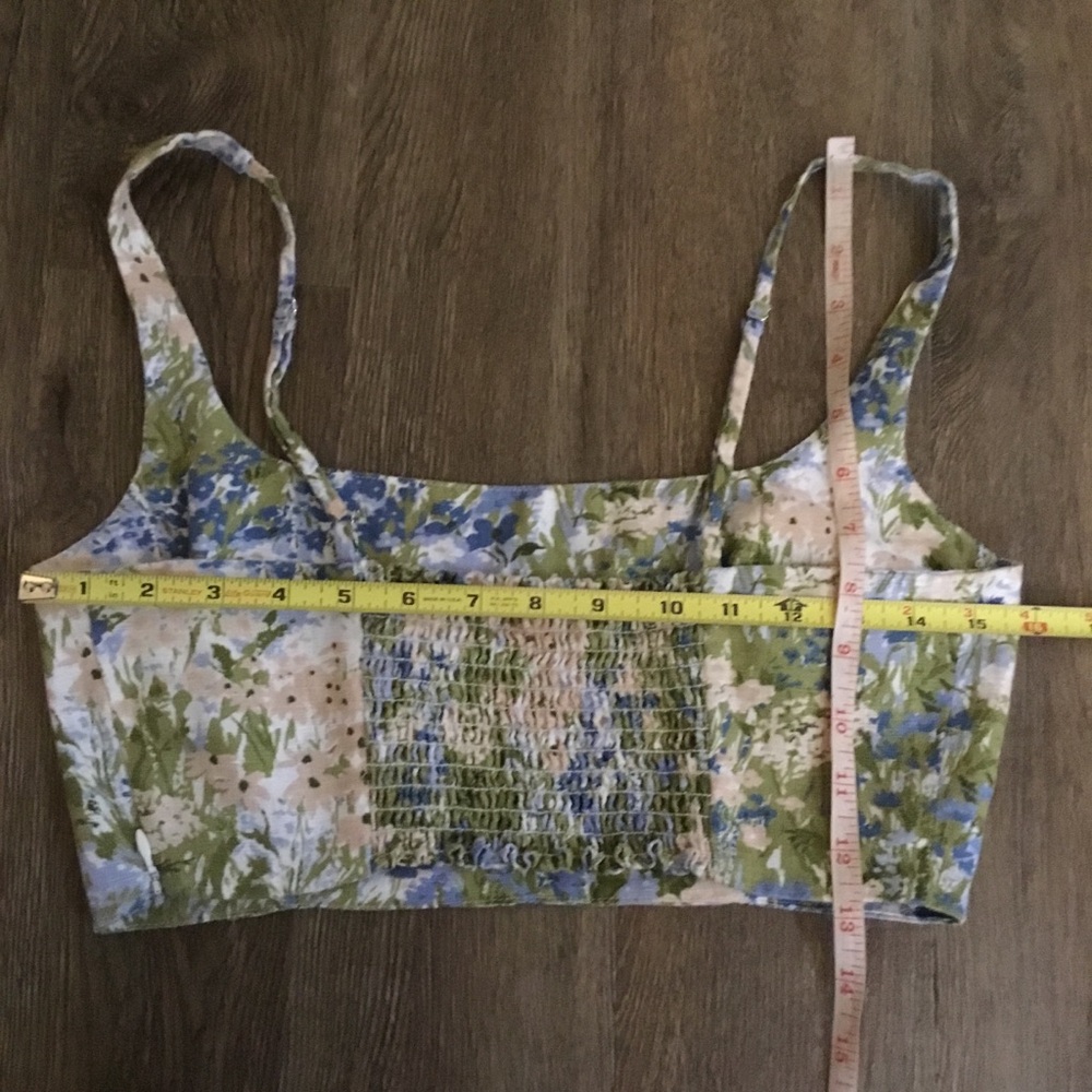 Reformation France Linen Top in Hillside - Picture 7 of 7